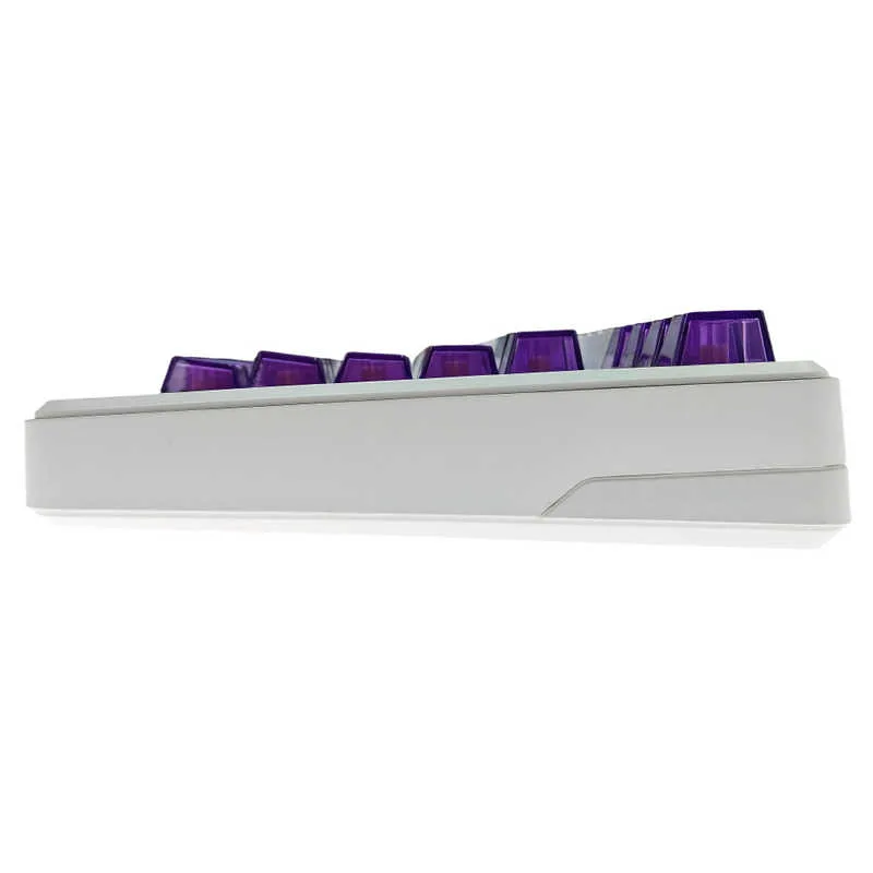 Perifericos Teclado Inalambrico Aula L99 C/Pantalla Semi-transparent Purple+White Switch Raindrop Gamer Mecanico BT