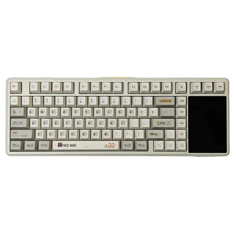 Perifericos Teclado Inalambrico Aula L99 C/Pantalla Milk Coffee Switch Caramel Latte Gamer Mecanico BT