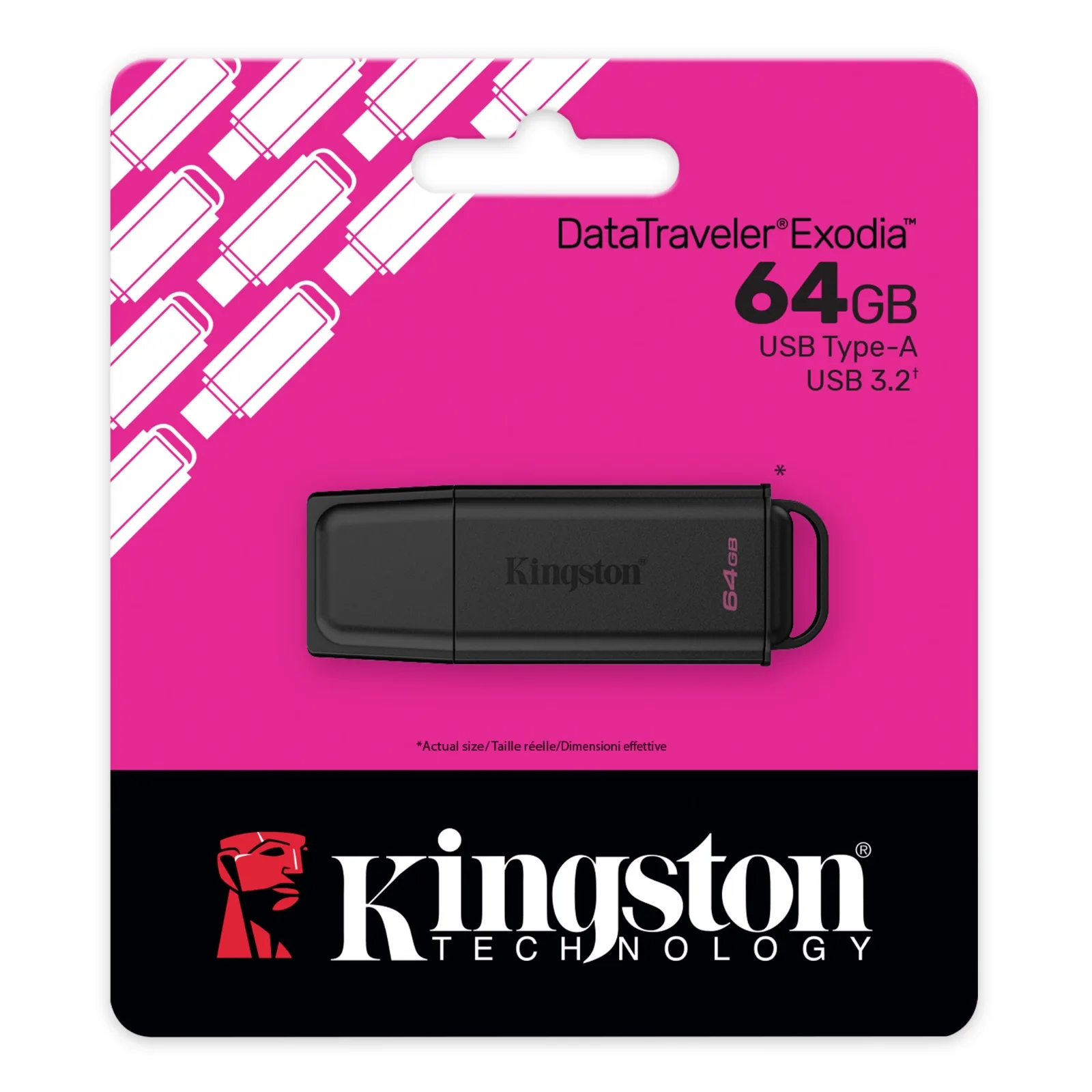 Almacenamiento Pendrive Kingston 64GB 3.2 DataTraveler Exodia DTXG2/64GB