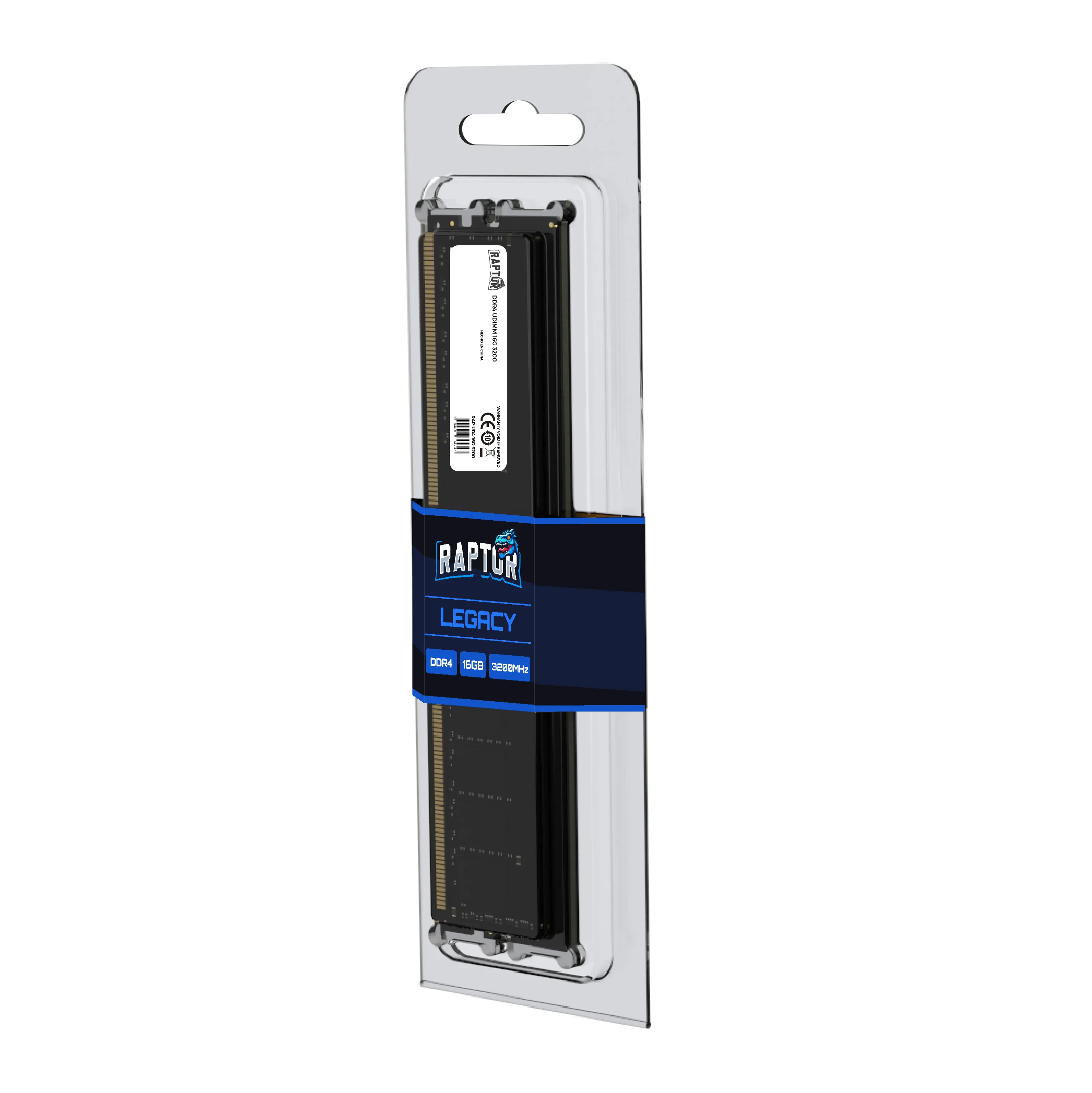 Memoria Ram DDR4 16GB Raptor 3200MHz Legacy RAP-UD4-16G-3200