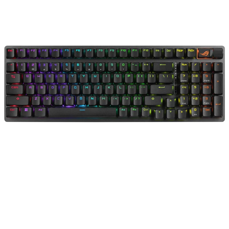 Perifericos Teclado Inalambrico Asus Rog Strix Scope II 96 Switch Snow Gamer Mecanico BT X901