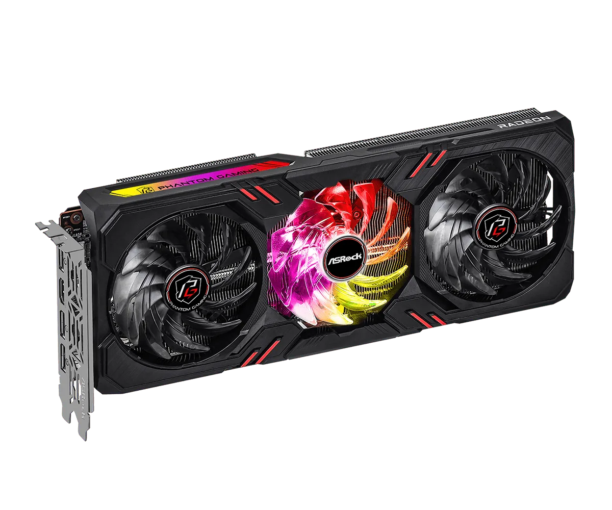 Placa De Video Radeon Asrock RX 7600 Phantom Gaming 8GB RX7600 PG 8GO