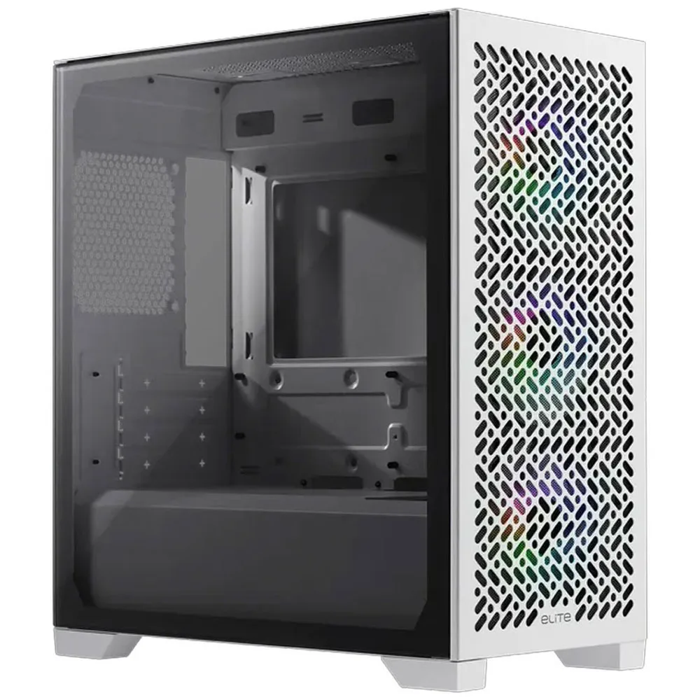 Gabinete Gamer Cooler Master Elite 302 White X3 Fan ARGB White E302-WGNN-500
