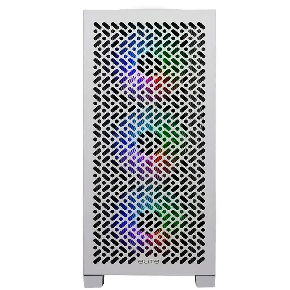 Gabinete Gamer Cooler Master Elite 302 White X3 Fan ARGB White E302-WGNN-500