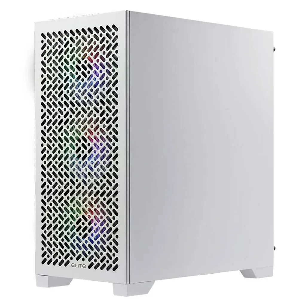 Gabinete Gamer Cooler Master Elite 302 White X3 Fan ARGB White E302-WGNN-500