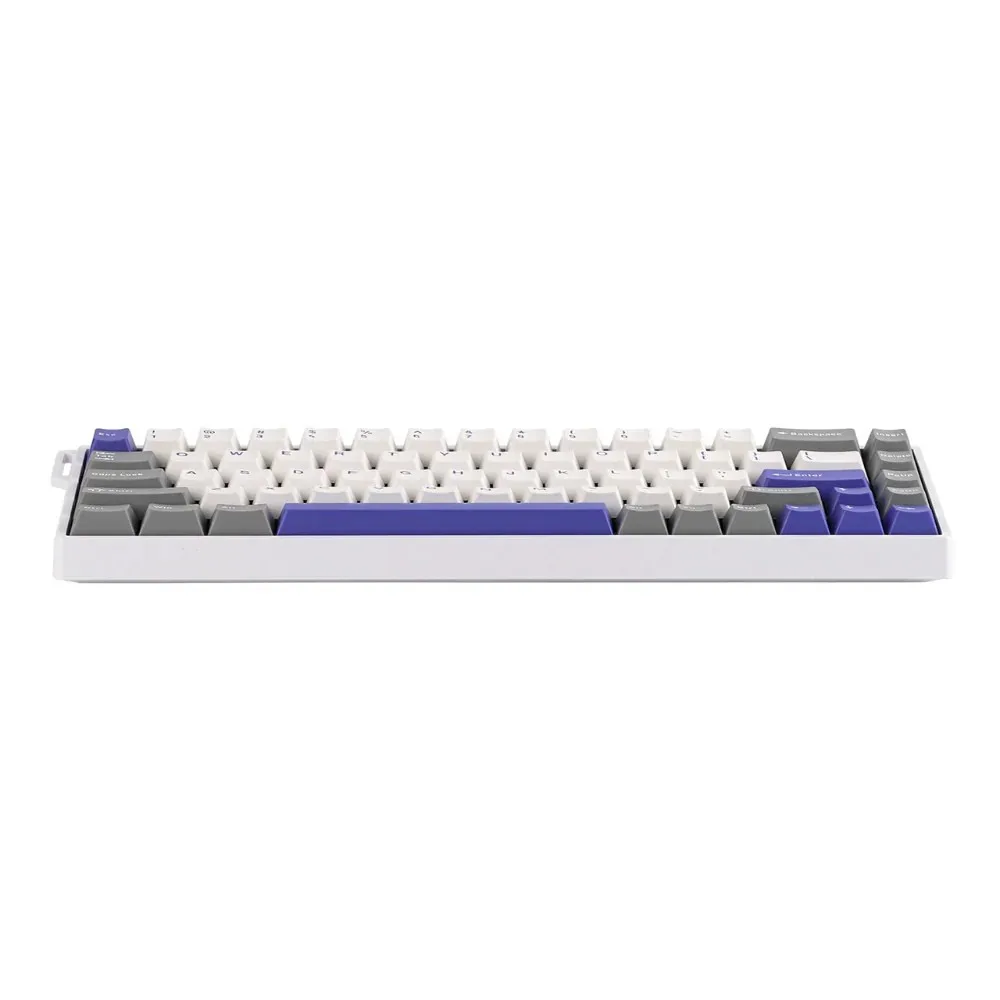 Perifericos Teclado USB Aula WIN68HE Max Grey + White + Blue WingChun Gamer Magnetico Tipo C
