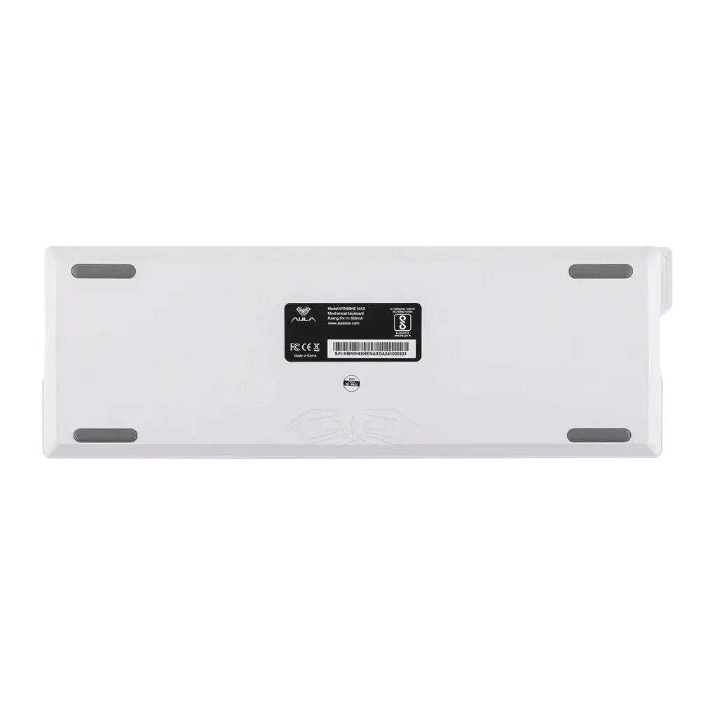 Perifericos Teclado USB Aula WIN68HE Max Grey + White + Blue WingChun Gamer Magnetico Tipo C