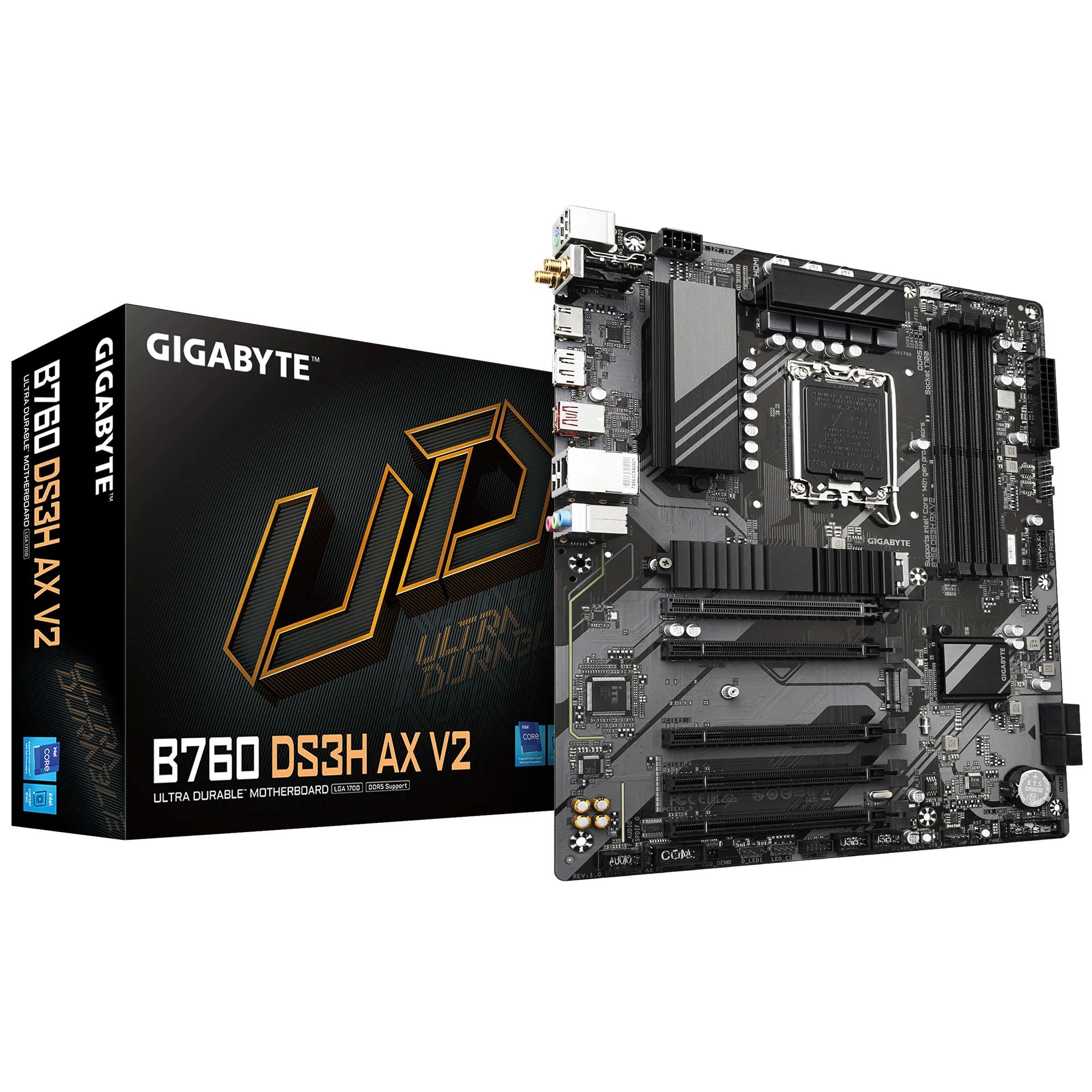 Motherboard Intel Gigabyte B760 DS3H AX V2 DDR5 S1700