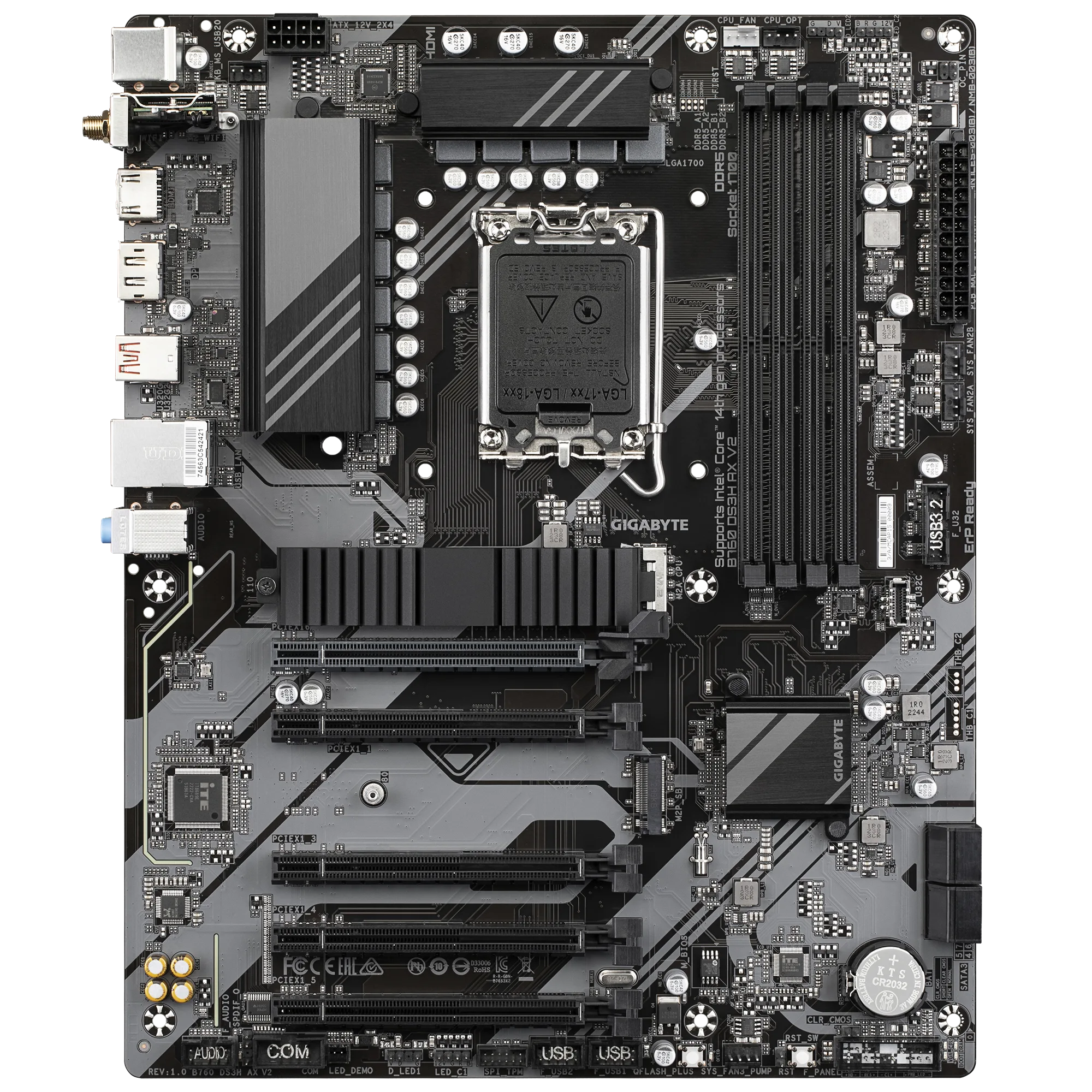 Motherboard Intel Gigabyte B760 DS3H AX V2 DDR5 S1700