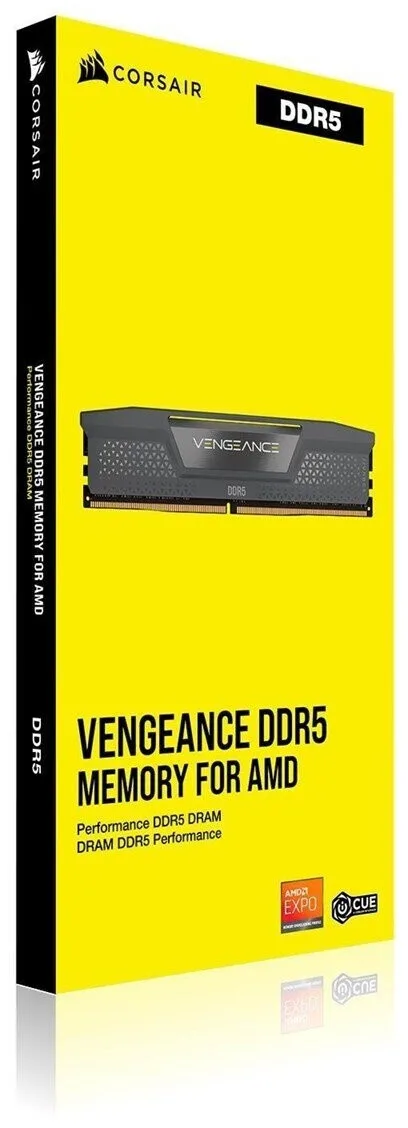 Memoria Ram DDR5 16GB Corsair 6000MHz Vengeance Black CMK16GX5M1E6000Z36
