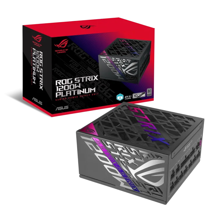 Fuente Certificada Asus 1200W Rog Strix 80 Plus Platinum Full Modular ROG-STRIX-1200P-GAMING