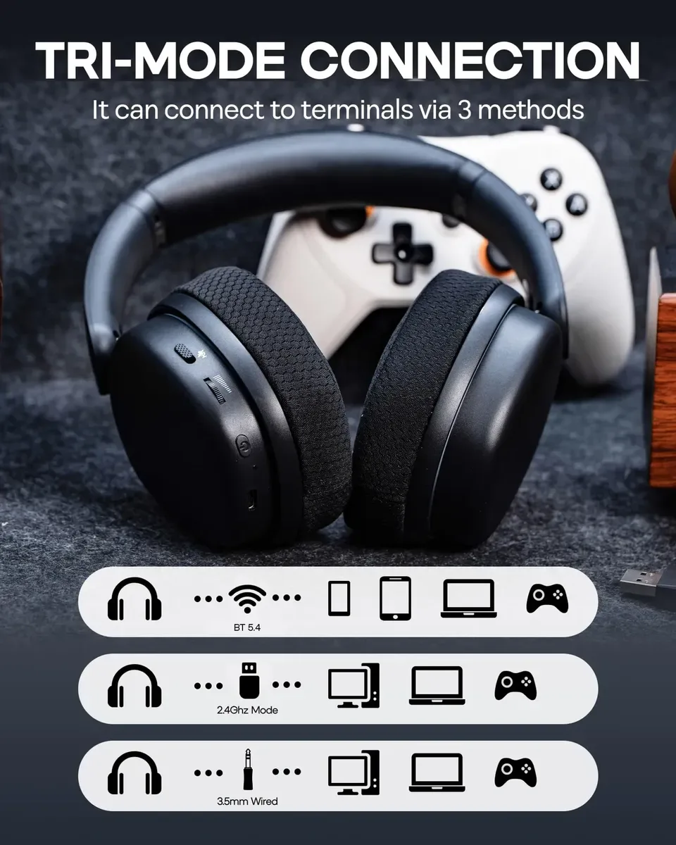 Perifericos Auricular Aula G7 Pro Black Wireless Gamer