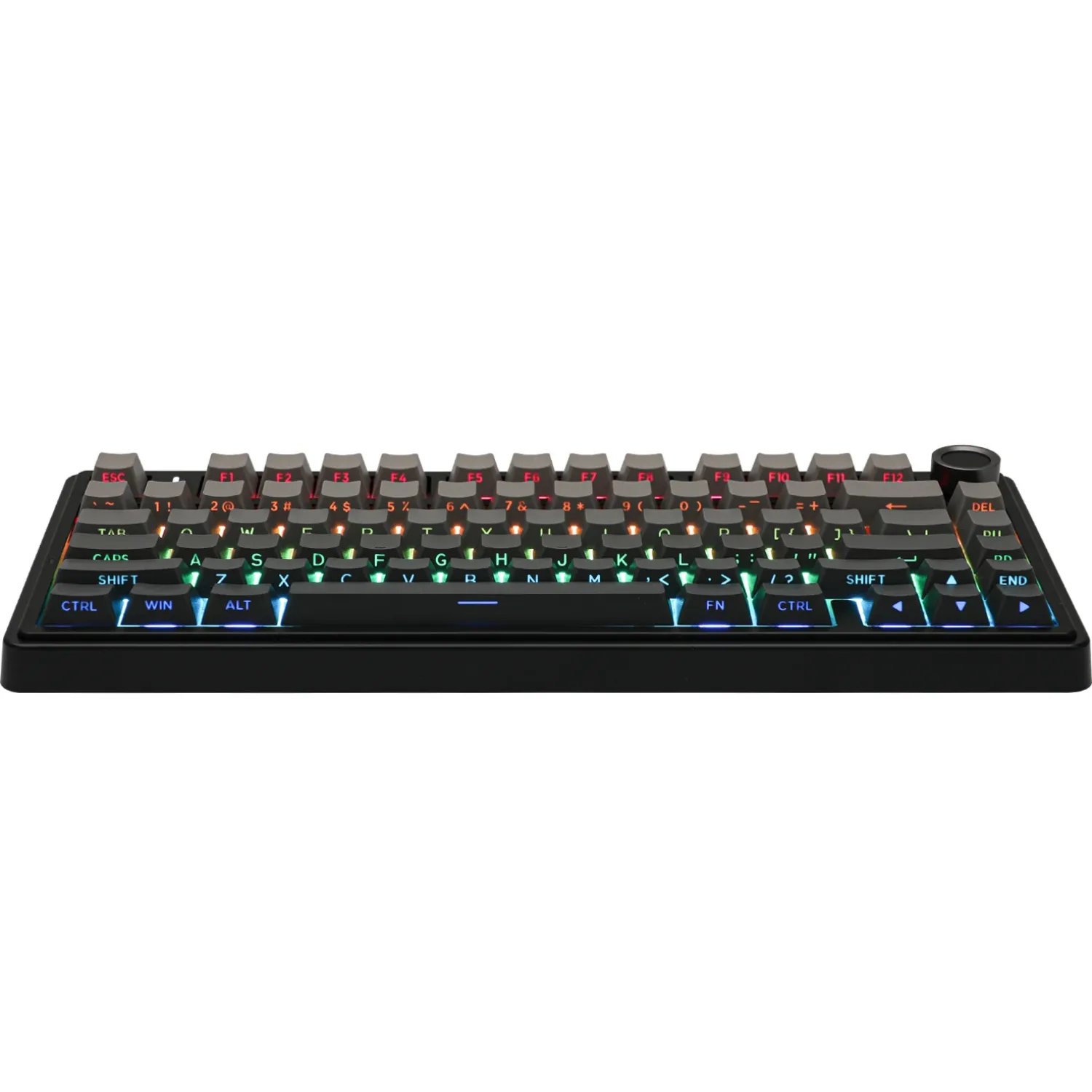 Perifericos Teclado Inalambrico Aula F75 Black + Gradient Grey Switch Reaper Gamer Mecanico BT EN