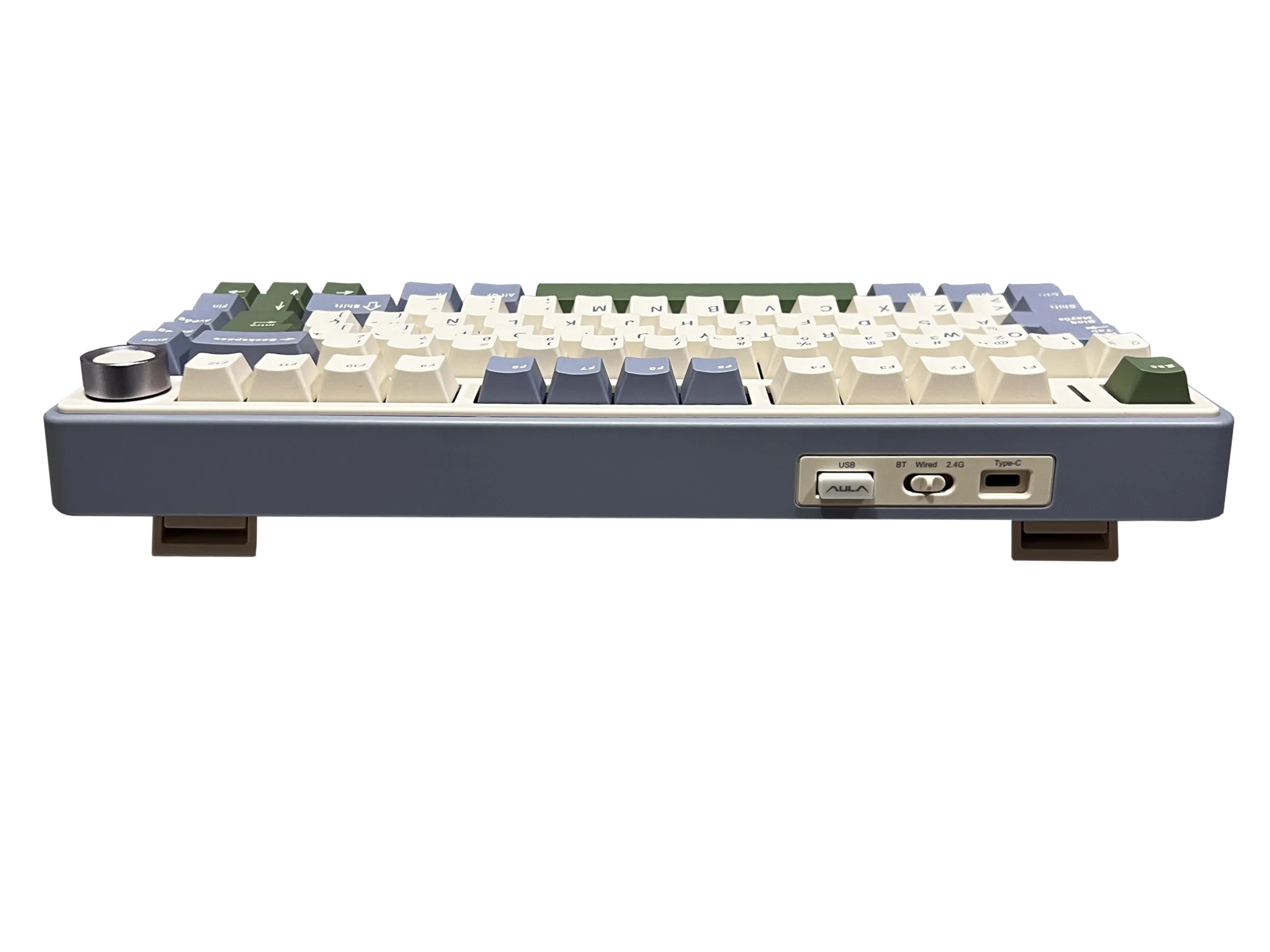 Perifericos Teclado Inalambrico Aula F75 Purple + Beige + Green Switch Reaper Gamer Mecanico BT