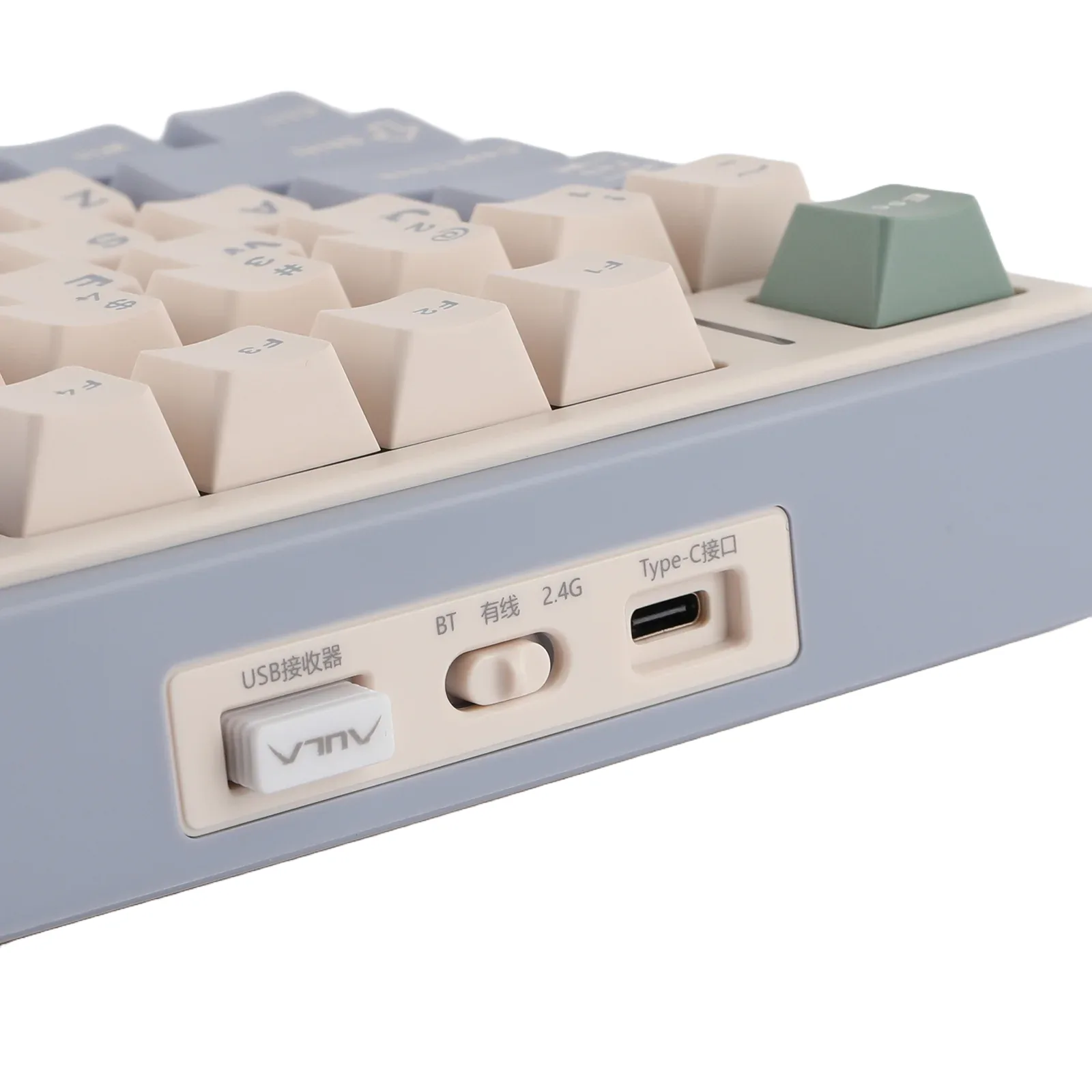 Perifericos Teclado Inalambrico Aula F75 Purple + Beige + Green Switch Reaper Gamer Mecanico BT