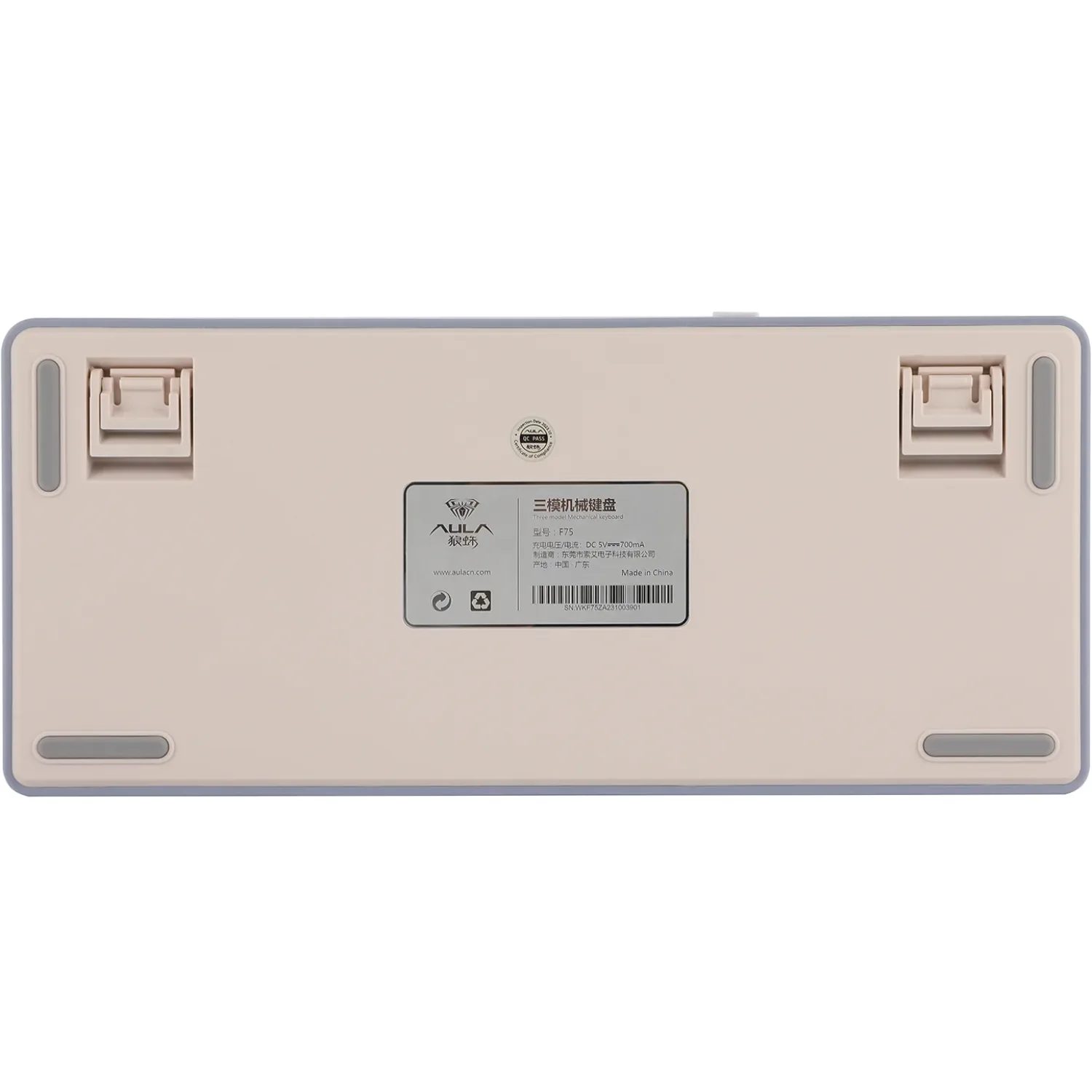 Perifericos Teclado Inalambrico Aula F75 Purple + Beige + Green Switch Reaper Gamer Mecanico BT