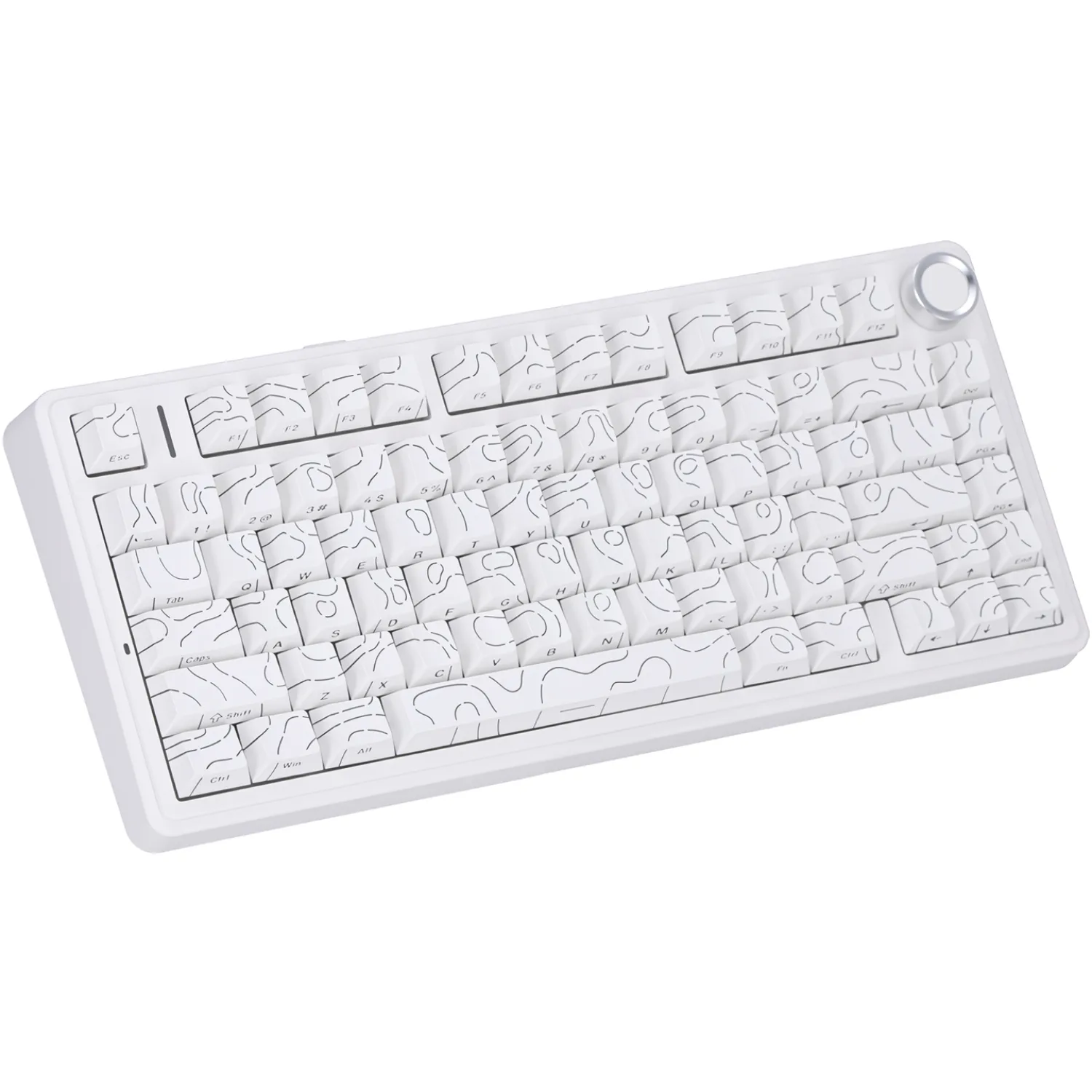 Perifericos Teclado Inalambrico Aula F75 White Contour Switch Seiya Gamer Mecanico BT