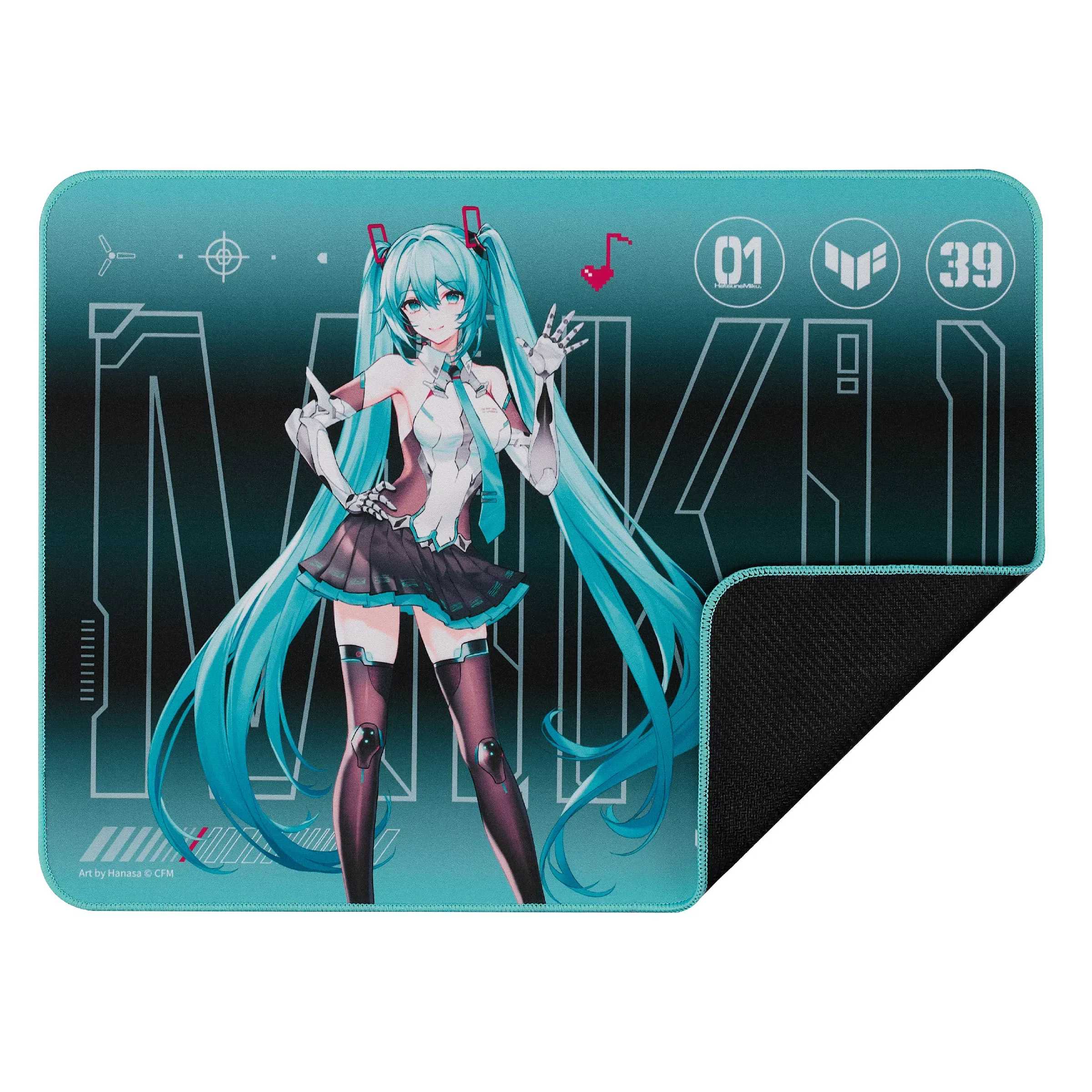 Perifericos Pad Mouse Asus Tuf Gaming Hatsune Miku 260x360x2mm NC19 TUF GAMING P1 HATSUNE MIKU EDITION