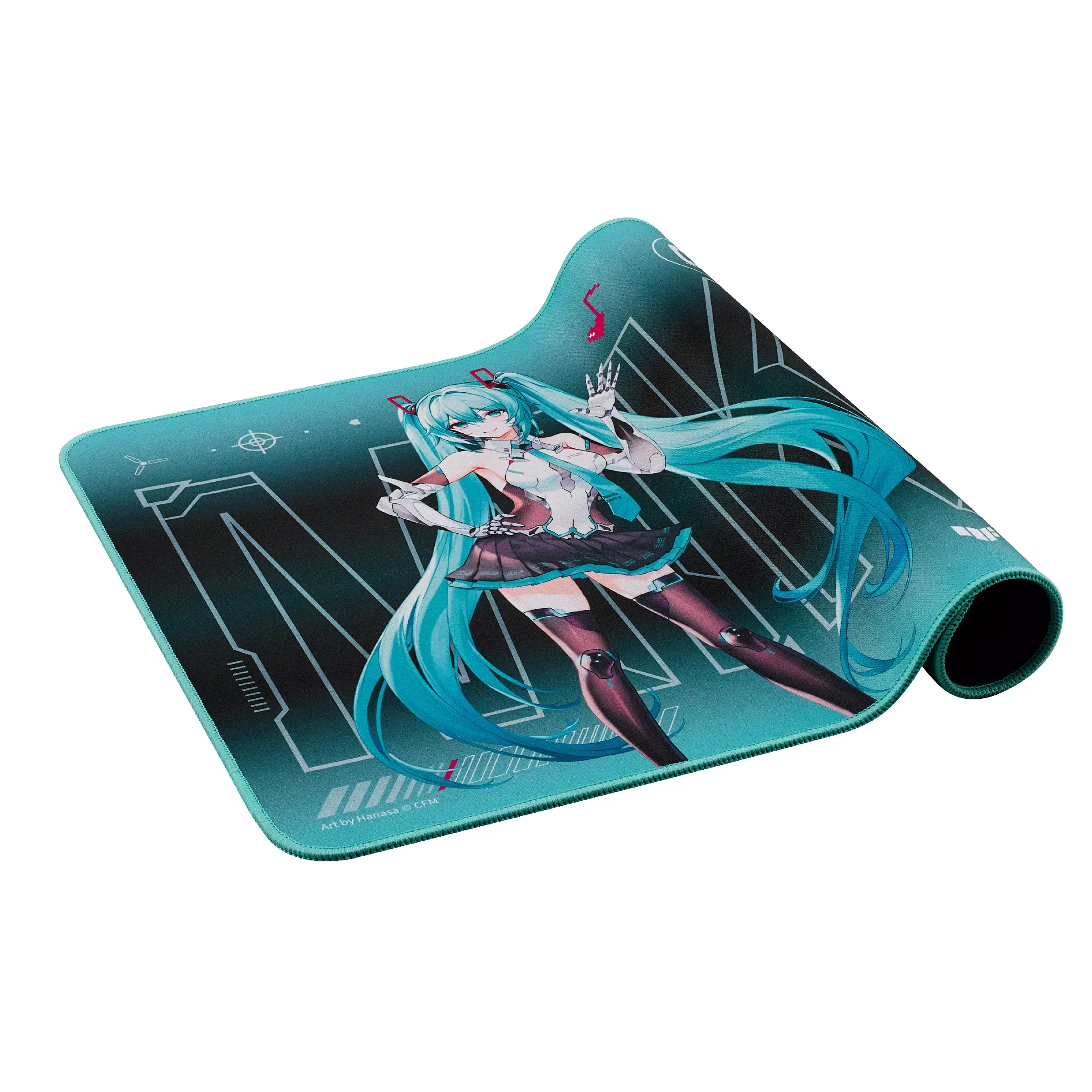 Perifericos Pad Mouse Asus Tuf Gaming Hatsune Miku 260x360x2mm NC19 TUF GAMING P1 HATSUNE MIKU EDITION