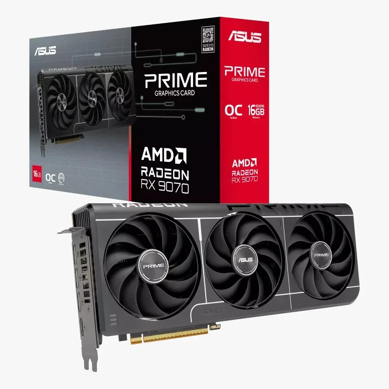 Placa De Video Radeon Asus RX 9070 Prime EVO 16GB OC PRIME-RX9070-016G-EVO