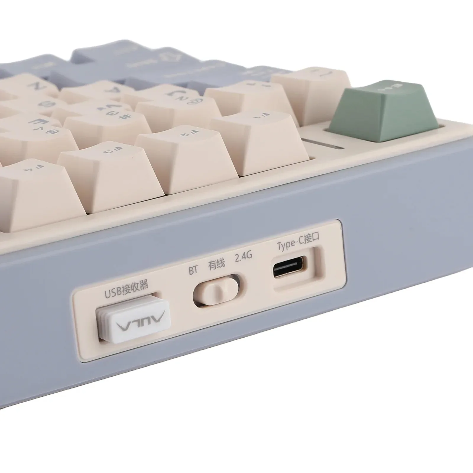 Perifericos Teclado Inalambrico Aula AU75 Purple Beige Switch Star Vector Gamer Mecanico BT