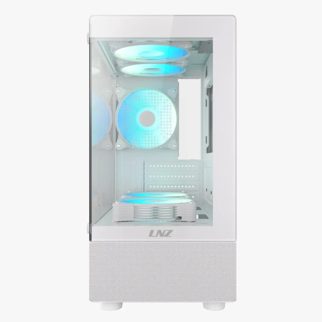 Gabinete Gamer LNZ P11 X5 Fan ARGB White P11-ARGB-WHTM