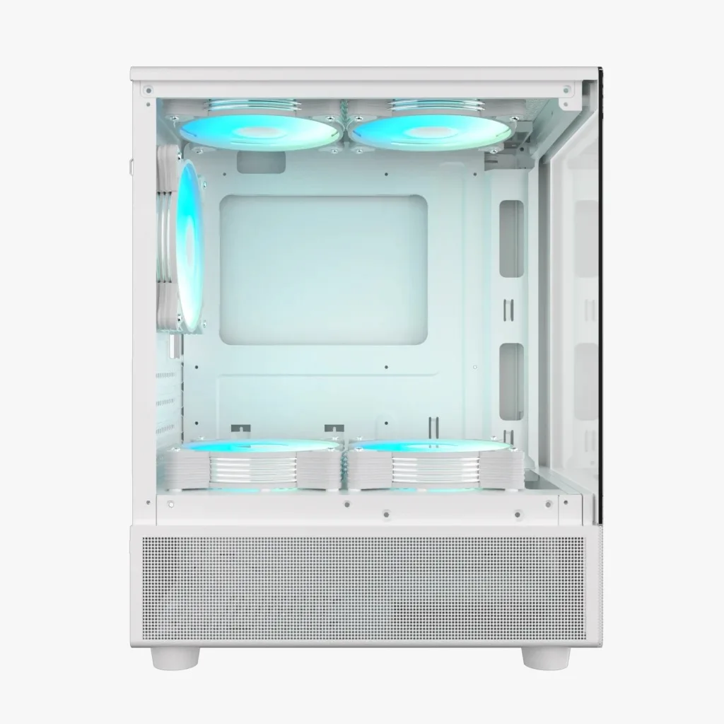 Gabinete Gamer LNZ P11 X5 Fan ARGB White P11-ARGB-WHTM