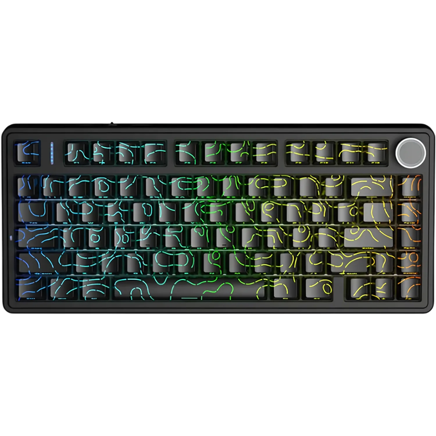 Perifericos Teclado Inalambrico Aula F75 Black Contour Switch Seiya Gamer Mecanico BT