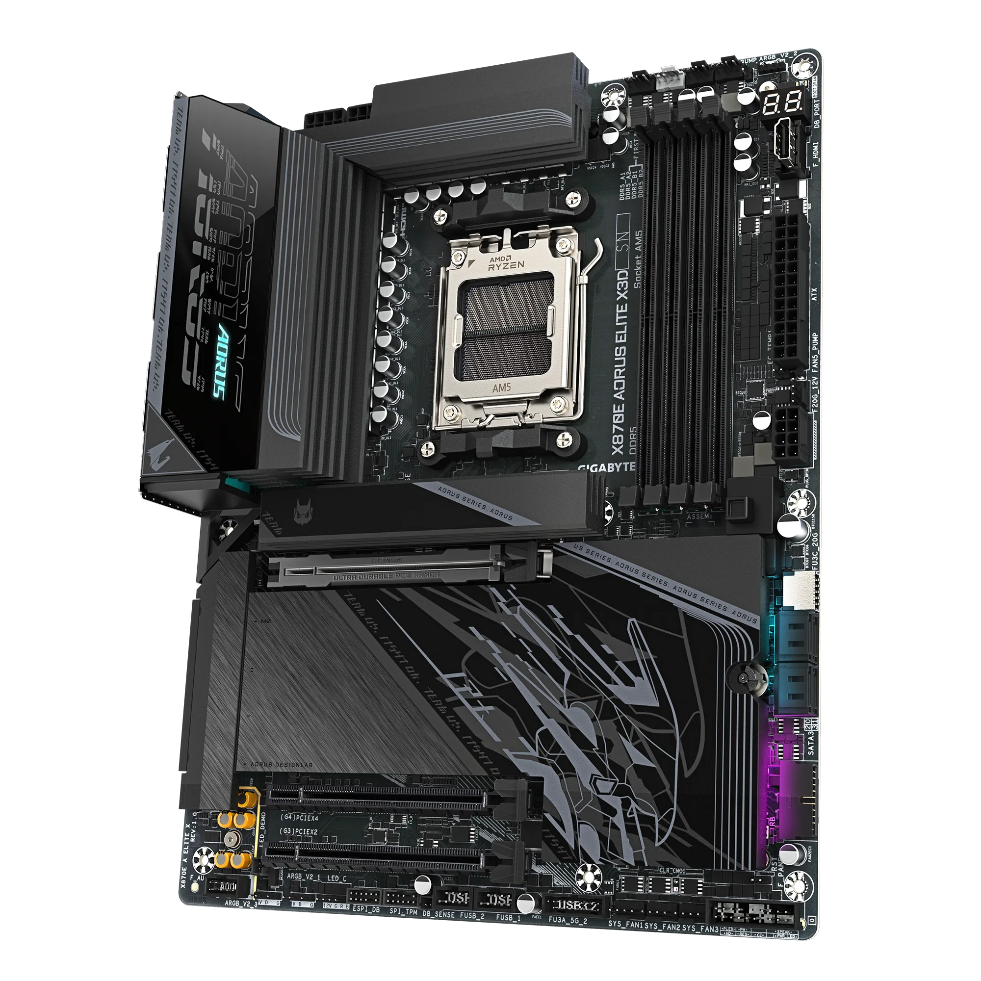 Motherboard Amd Gigabyte X870E Aorus Elite X3D Black AM5