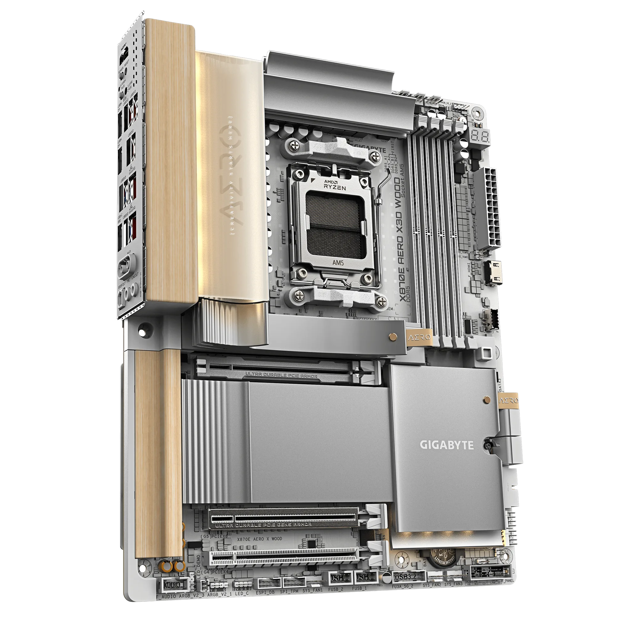 Motherboard Amd Gigabyte X870E Aero X3D Wood AM5
