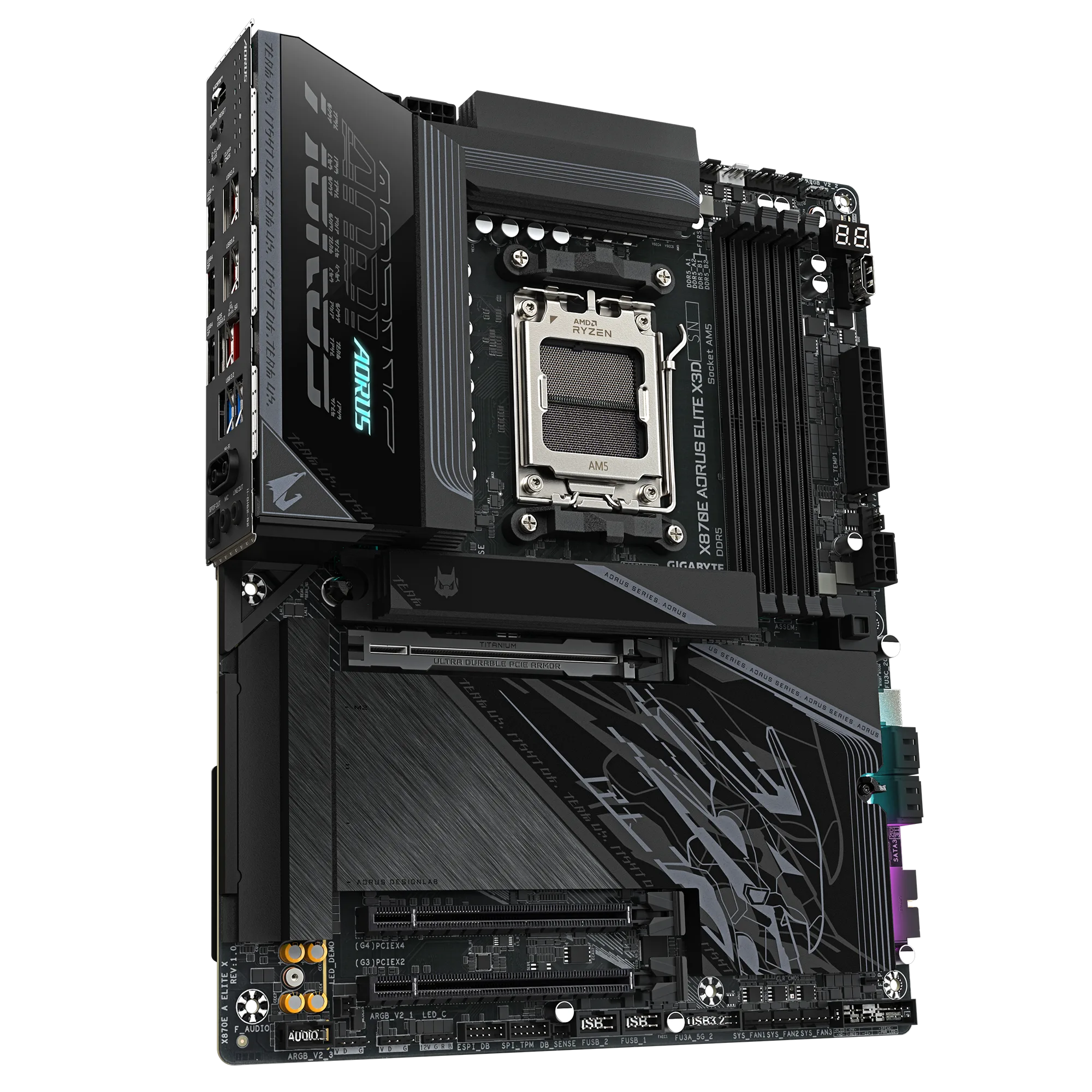 Motherboard Amd Gigabyte X870E Aorus Elite X3D Black AM5
