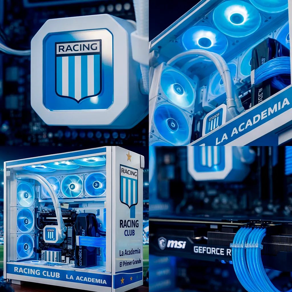 PC ARMADA GAMER PERSONALIZADA RACING RYZEN 7 8700F /COOLER /RTX 5060 TI /B850 /32GB /2TB /GABINETE /FUENTE 750W 80P