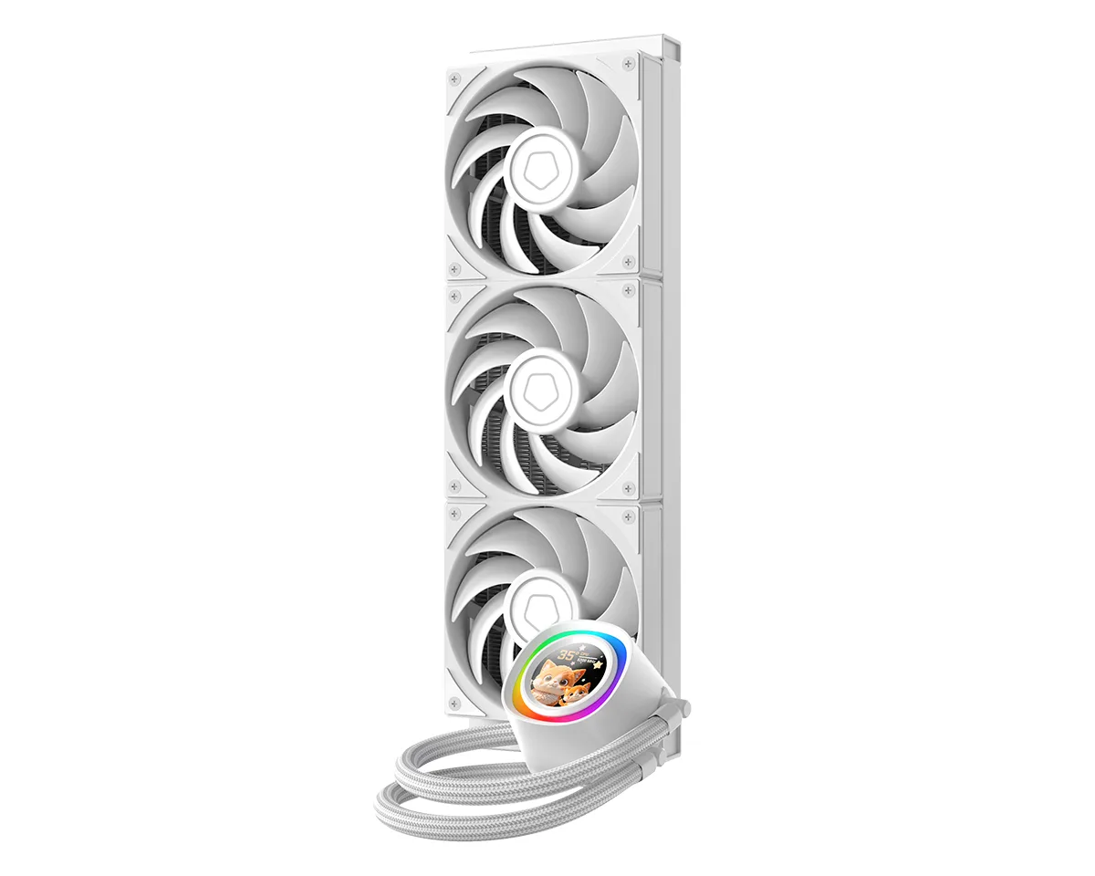 Refrigeracion Water Cooler ID-Cooling FX360 LCD PE White