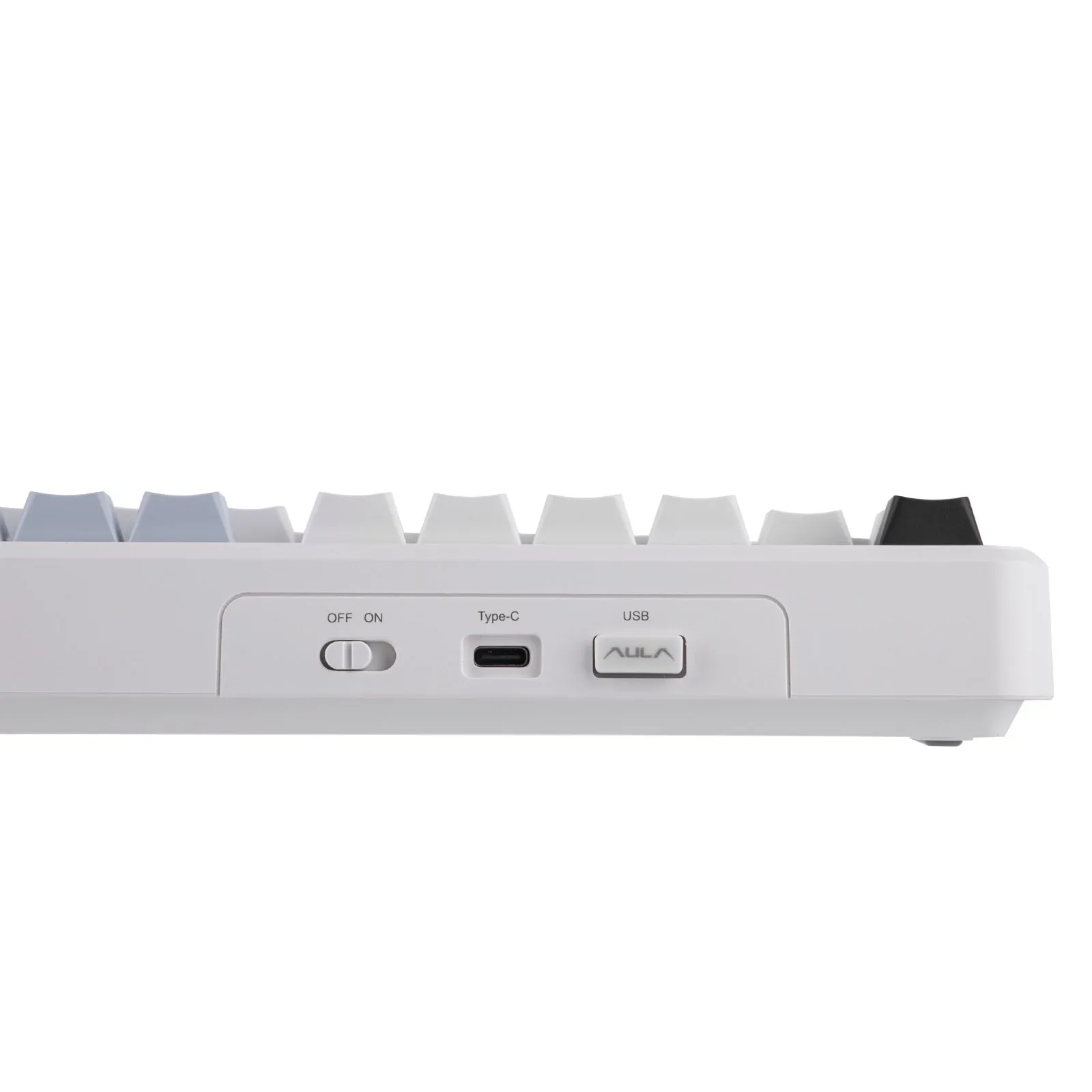 Perifericos Teclado Inalambrico Aula F108 Pro Light Blue + White + Black Purple Switch Reaper Gamer Mecanico BT