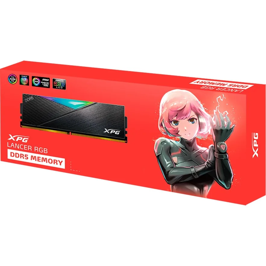 Memoria Ram DDR5 16GB XPG 6800MHz Lancer RGB Black AX5U6800C3416G-CLARBK