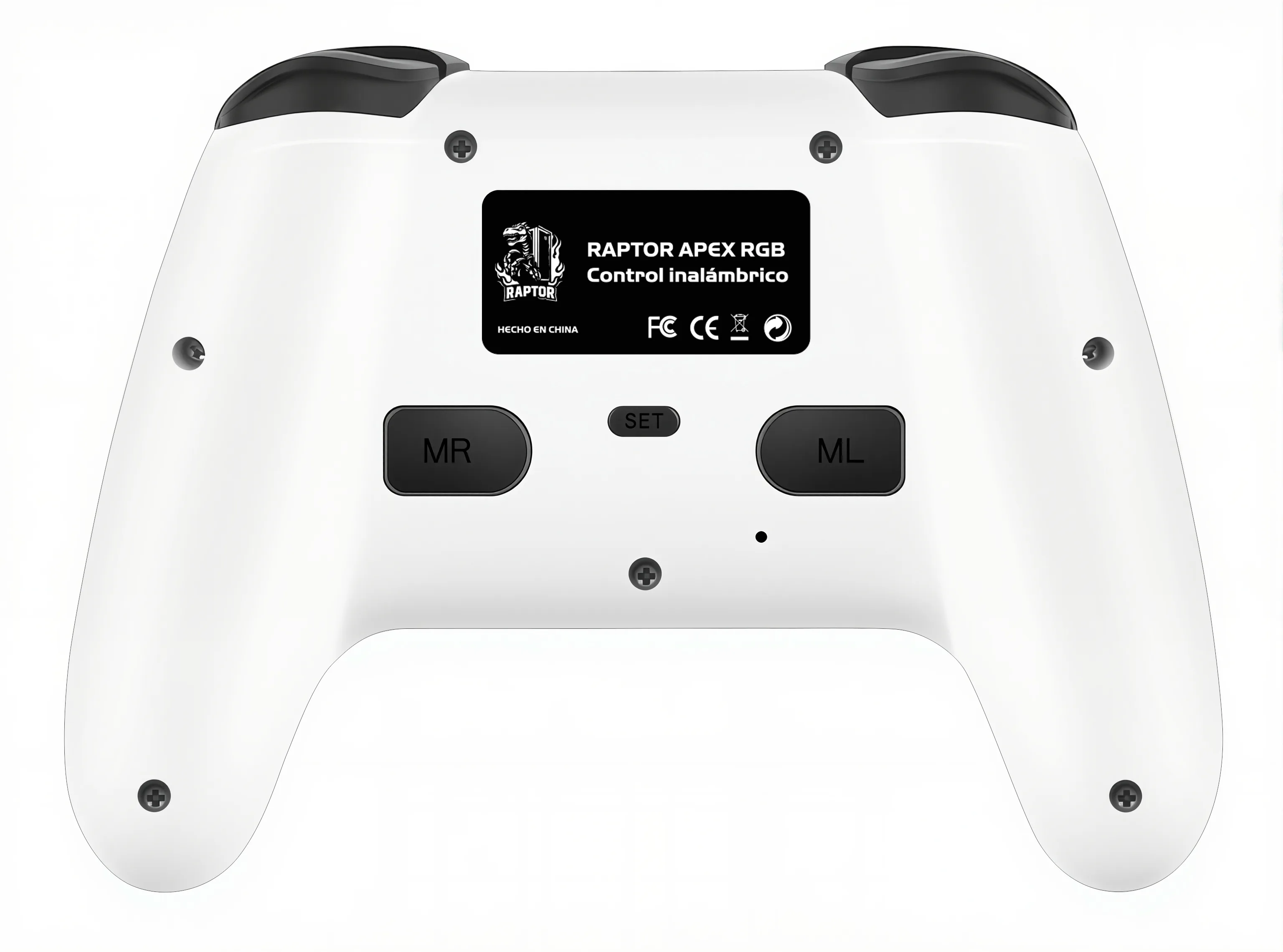 Perifericos Joystick Raptor Apex Wireless White RAP-CONTROL-WIRELESS-PC/PS-RGB-WH