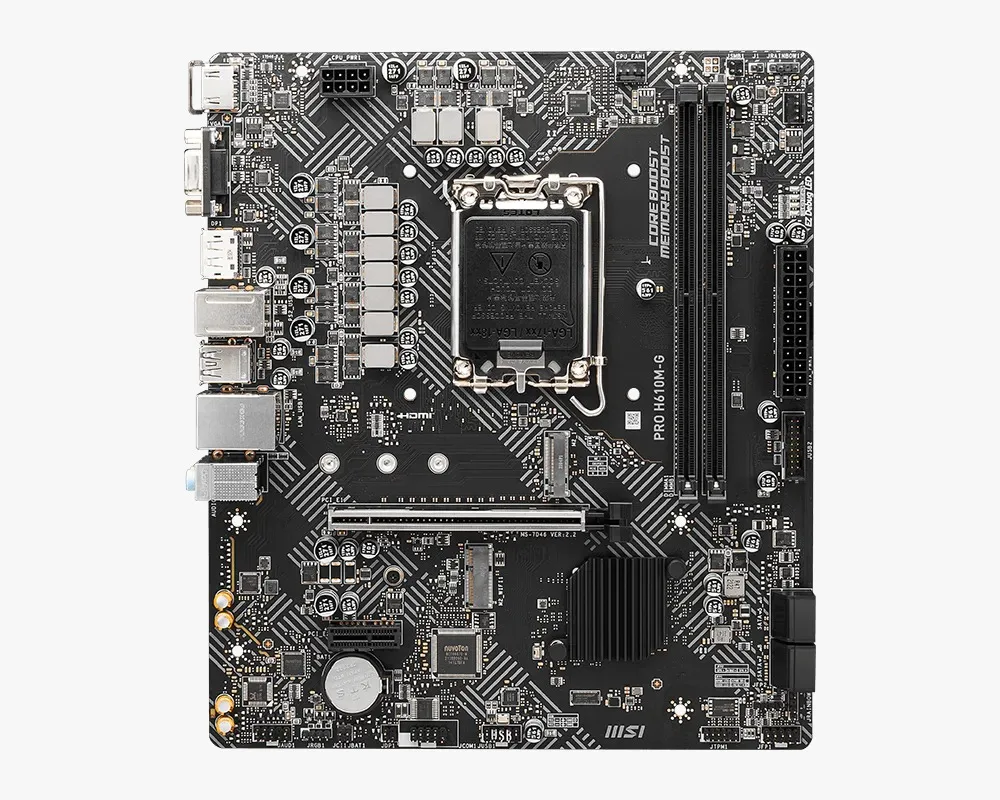Motherboard Intel MSI PRO H610M-G DDR5 S1700
