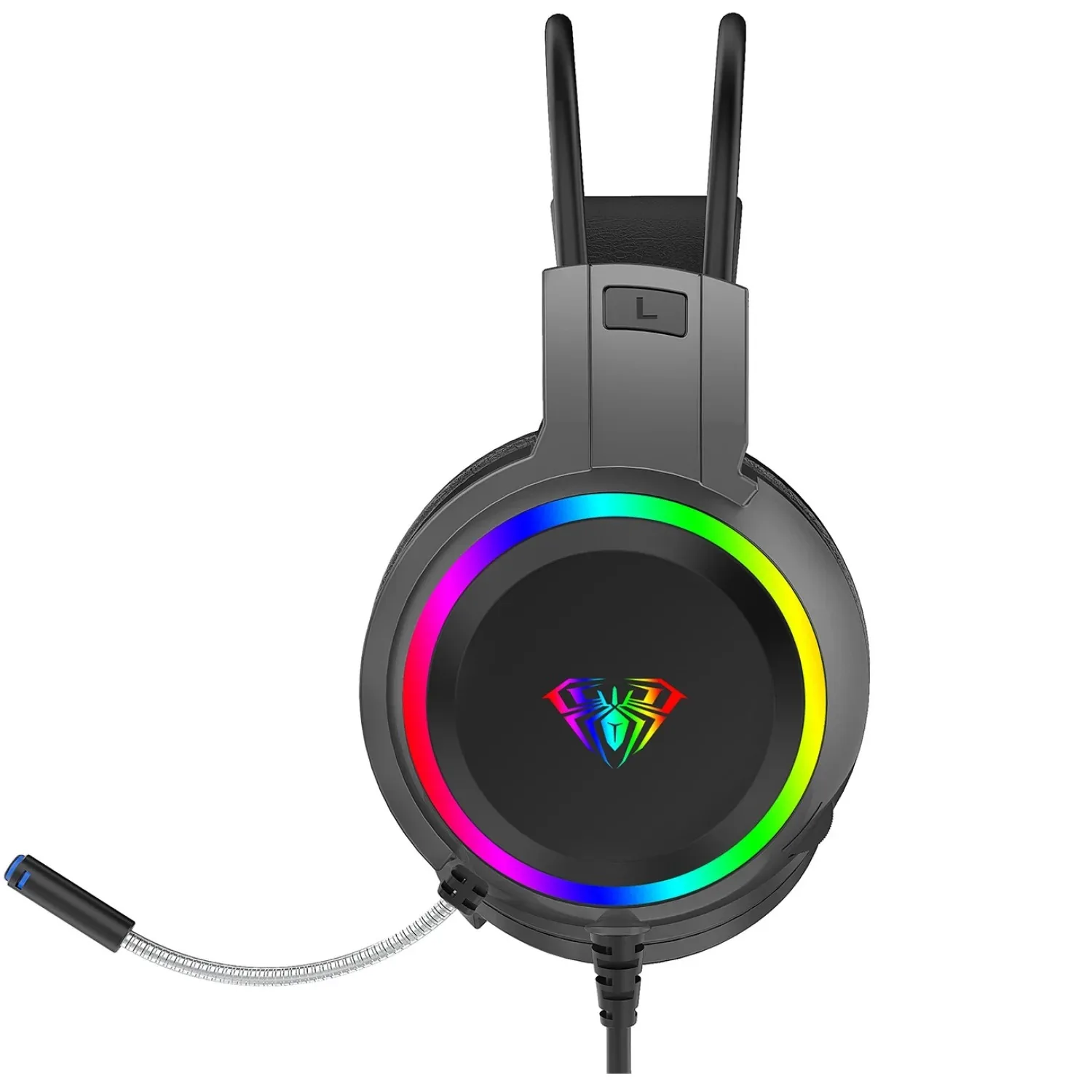 Perifericos Auricular Aula S608 Usb RGB Black Gamer