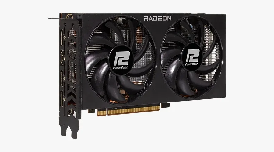 Placa De Video Radeon PowerColor RX 7600 Fighter 8GB GDDR6 RX7600 8G-F/V2