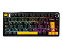 Perifericos Teclado Inalambrico Aula F75 Black Dark Blue Orange RGB Switch Reaper Gamer Mecanico BT