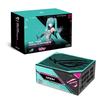Fuente Certificada Asus Rog Thor Hatsune Miku 1200W 80 Plus Platinum III Full Modular ROG-THOR-1200P3-MIKU