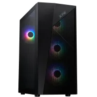 Gabinete Gamer XPG Lander 500 X4 Fan ARGB Black LANDER500MTA-BKCWW