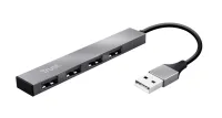 Cable Adaptador Trust HUB Halyx Mini USB 4 Puertos Aluminio 23786