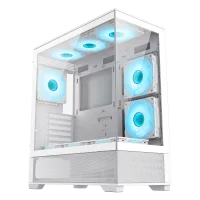 Gabinete Gamer Gamemax Vista AW X6 Fan ARGB White