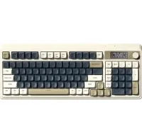 Perifericos Teclado Inalambrico Aula S99 Pro Light Cream + Navy + Brown Gamer BT