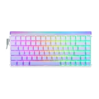 Perifericos Teclado USB Aula Hero 84HE Purple Gradient Lighthouse Switch King Gamer Magnetico