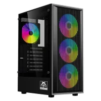 Gabinete Gamer Arkham Vorus Eco X4 Fan ARGB Black
