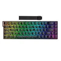 Perifericos Teclado USB Irok Mercury68 Black RGB Switch Purple Star Gamer Magnetico