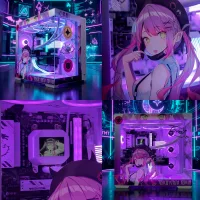 PC Armada Gamer Personalizada Tokoyami Towa Ryzen 7 9800X3D /Cooler /RX 9070 XT /B850 /32GB /2TB /Gabinete /Fuente 750W 80P