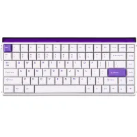 Perifericos Teclado USB Aula Hero 84HE White + Purple Switch Black King Gamer Magnetico